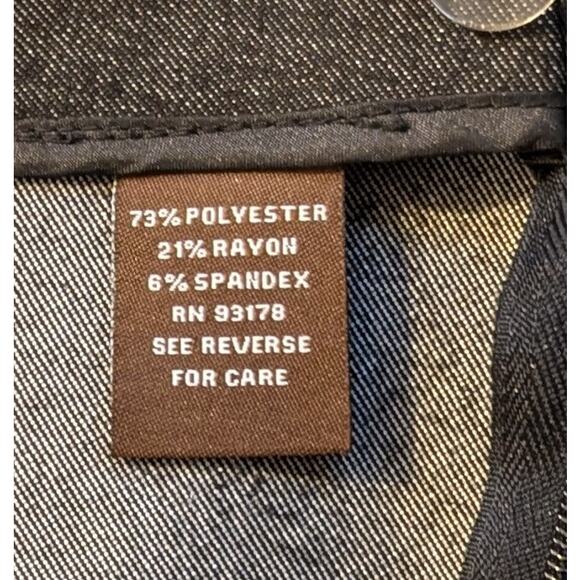 Adrienne Vittadini Pencil Skirt 8 Dark Gray Heather Stretch Panel Career Uptown - Picture 9 of 9